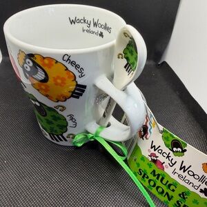 Wacky Woollies Anthropomorphic Sheep Irish Porcelain Coffee Mug Cup Ireland